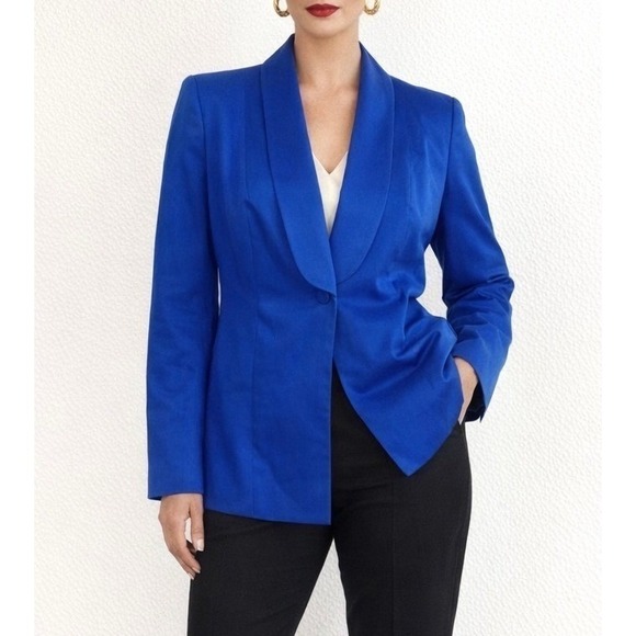 Vicky Tiel Jackets & Blazers - Women's Blazer Size 12 Blue